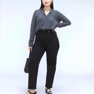 Everlane Way High Curvy Jeans Black